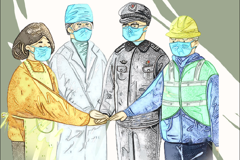 手繪長圖|甘肅戰(zhàn)“疫”故事，“硬核”之下的溫情