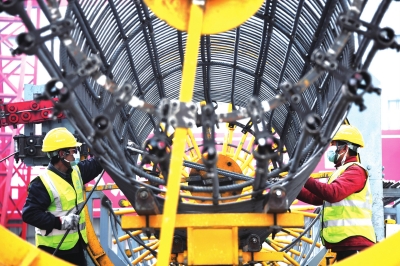 中川機(jī)場(chǎng)T3航站樓連接線(xiàn)項(xiàng)目全線(xiàn)復(fù)工