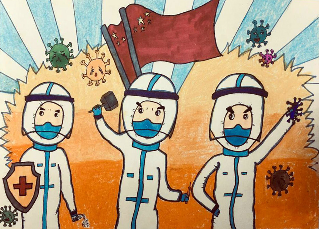 “疫情當(dāng)前，孩子們有‘畫’說”作品展播（三十九）