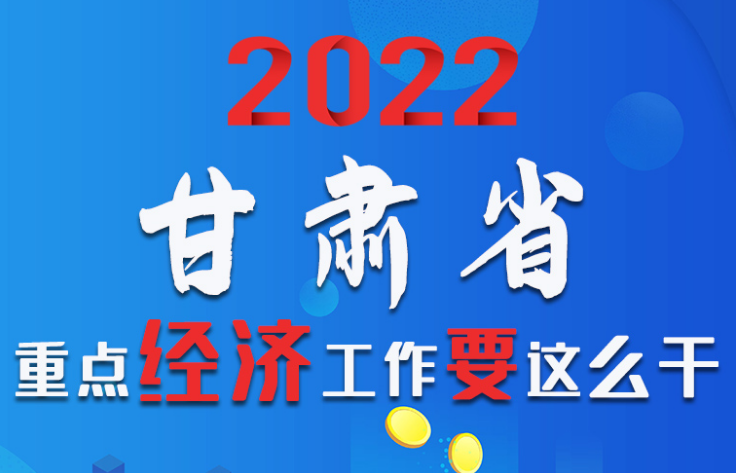 【甘快看·圖解】速覽！2022甘肅省重點經濟工作要這么干！